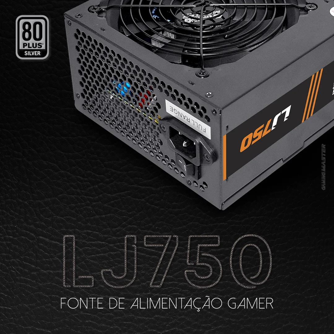 Fonte De Alimentação Pc Gamer Potência 750w 100~240vac - R$ 369,9